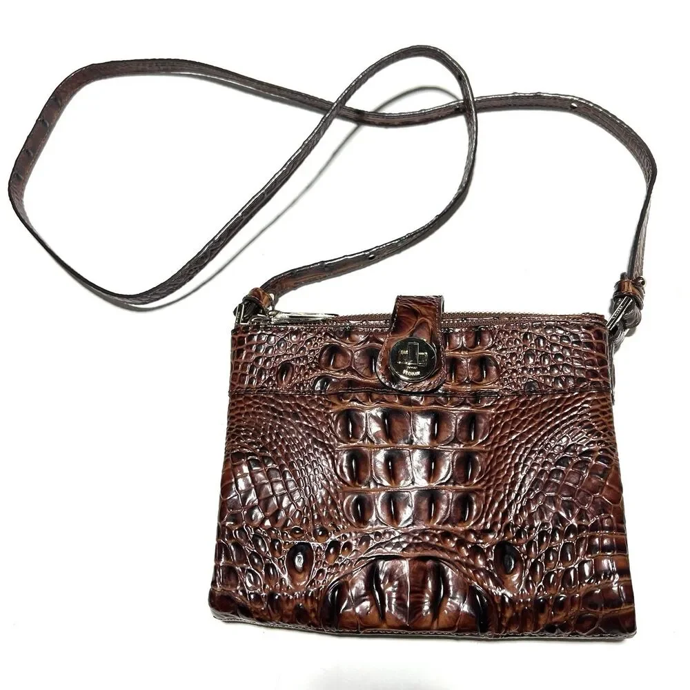 Brahmin Mina Crossbody Organizer Pecan Melbourne